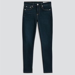Rag & Bone Womens Cate Blue Mid-Rise Ankle Denim Skinny Jeans 27. Carmen Wash
